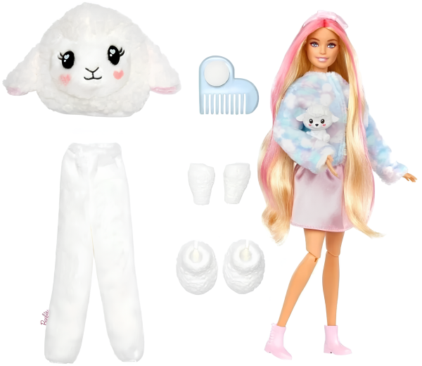 Кукла Barbie Cutie Reveal 2023 - ягнёнок HKR03